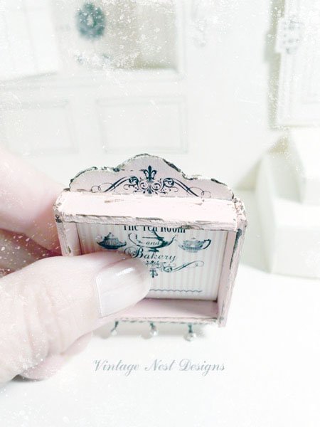 Cabinet Shelf No.59 Dollhouse Miniature Handmade image 8