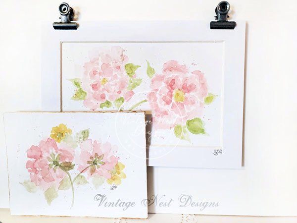Flourishes No.17 Original Watercolor Painting image 6