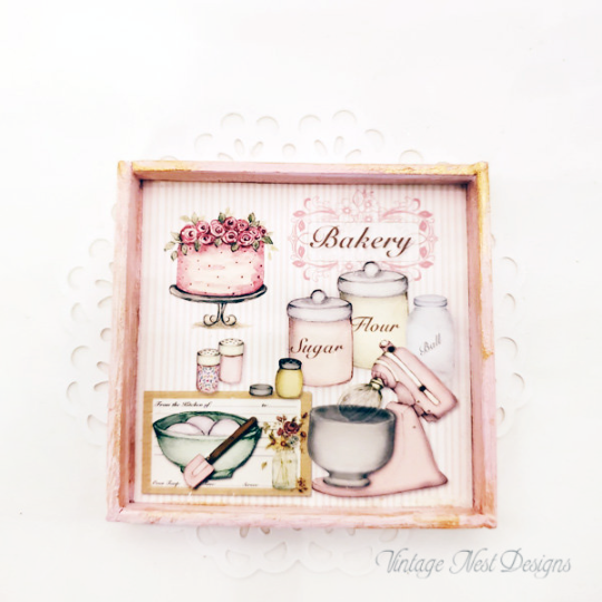Bakery Pink Mixer No.1:1 Dollhouse Miniature Handmade image 2
