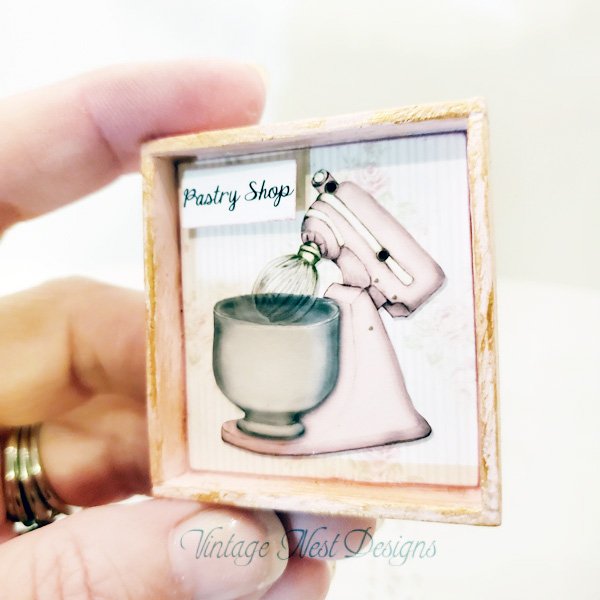 Bakery Pink Mixer No.2:2 Dollhouse Miniature Handmade image 5