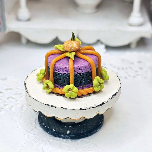 Halloween Cake No.1:2 Dollhouse Miniature Handmade image 0