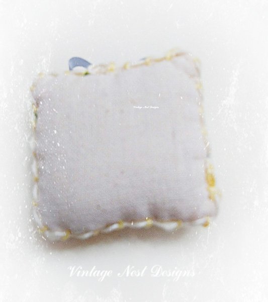 Pillow No.4 Dollhouse Miniature Handmade image 2