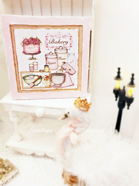 Bakery Pink Mixer No.1:5 Dollhouse Miniature Handmade image 3
