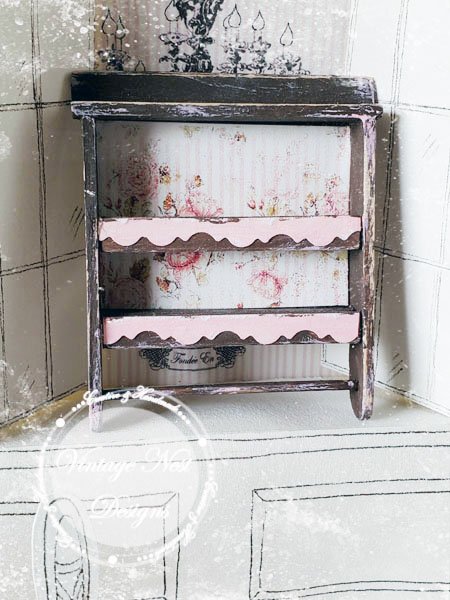 Shelf No.34 Dollhouse Miniature Handmade Diorama Room Shadow Box image 1