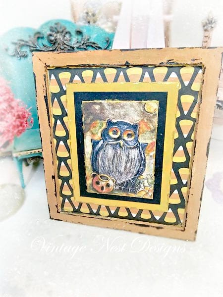 Halloween Owl No.4:5 Dollhouse Miniature image 0