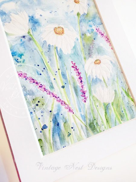 Flowers No.8 Original Watercolor Painting image 0