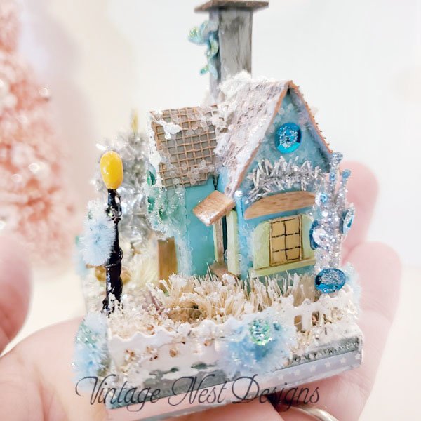 Putz Glitter Holiday House No.30 Handmade Miniature image 8