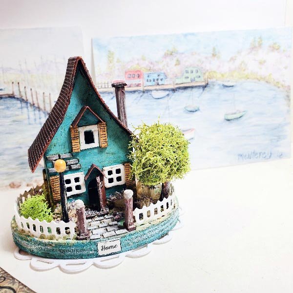 Putz House No.35 Handmade Miniature image 3