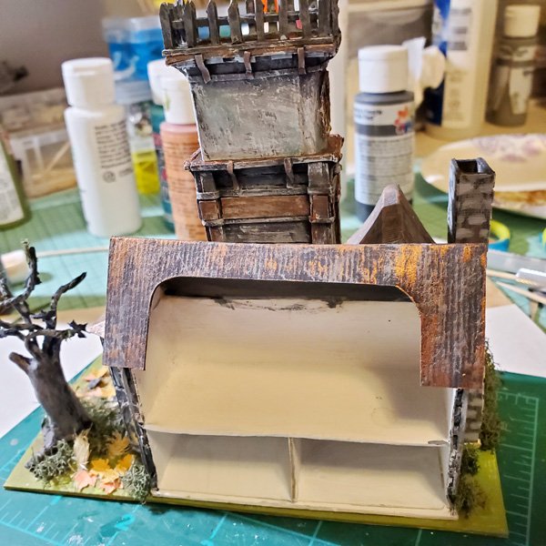 Haunted Halloween Dollhouse Mansion No.1 Handmade Miniature image 17