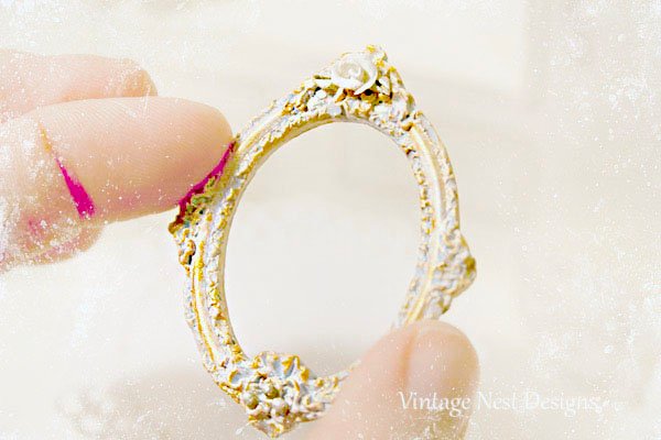 Frame No.5 Dollhouse Miniature Porcelain Handmade image 5