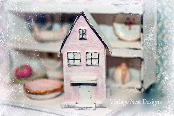 Putz House No.5 Handmade Miniature image 0