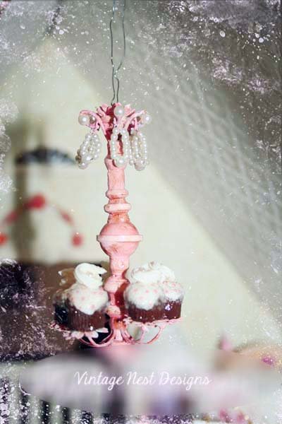 Chandelier No.2 Dollhouse Miniature Handmade image 0