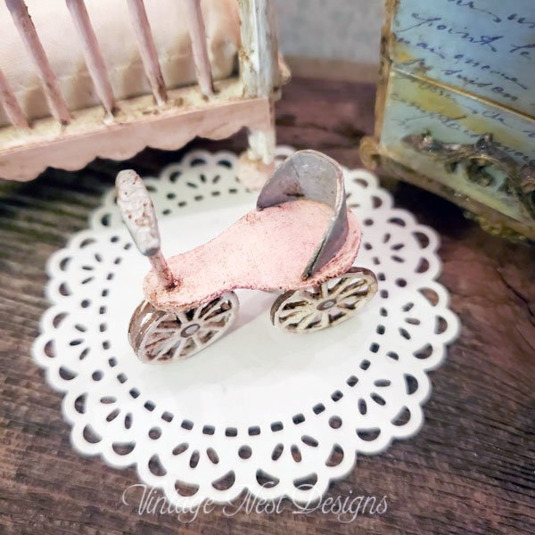 Scooter No.3 Wooden Toy Dollhouse Miniature Handmade image 1