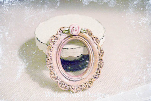 Frame No.1 Dollhouse Miniature Porcelain Handmade image 0