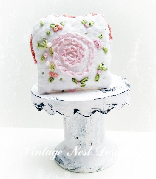 Pillow No.5 Dollhouse Miniature Handmade image 0
