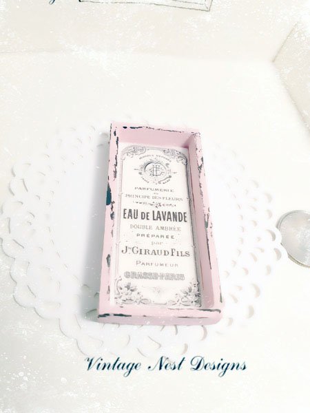 Shabby Bath Sign No.1:2 Dollhouse Miniature Handmade Wooden Framed Art image 1