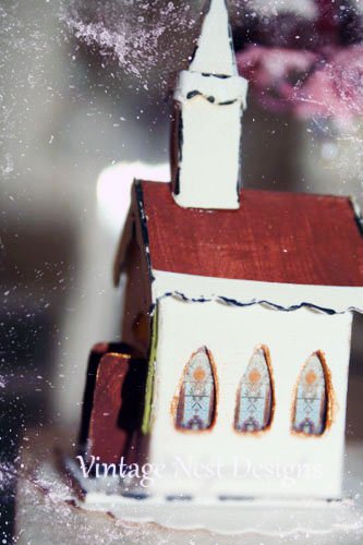 White Putz Church No.1 Handmade Miniature image 5