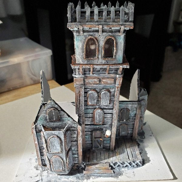 Haunted Halloween Dollhouse Mansion No.1 Handmade Miniature image 20