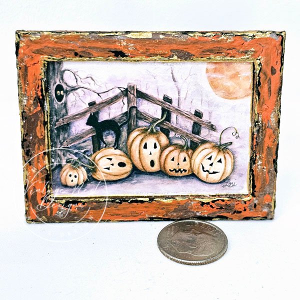 Halloween Pumpkins No.6:5 Dollhouse Miniature image 4