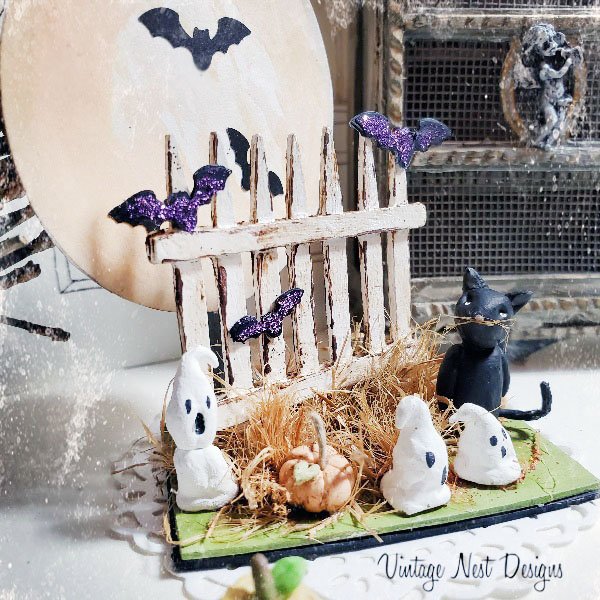 Halloween Scene No.1 Dollhouse Miniature Handmade image 6