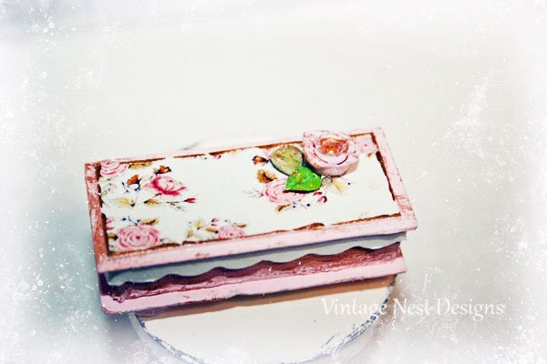 Box No.28 Dollhouse Miniature Handmade image 0