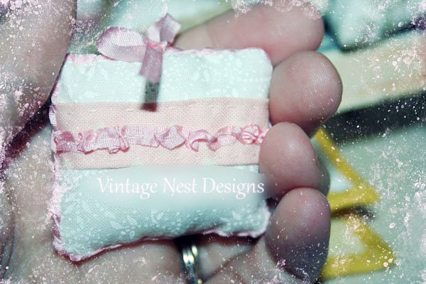 Pillow No.2 Dollhouse Miniature Handmade image 2
