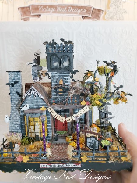 Haunted Halloween Mansion No.2 Dollhouse Miniature Handmade image 9