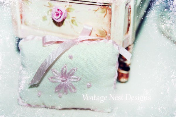 Pillow No.13 Dollhouse Miniature Handmade image 1