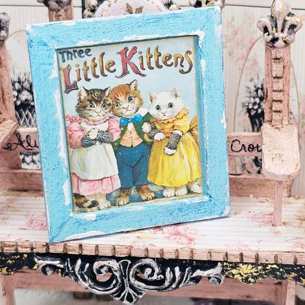 Three Little Kittens No.1:5 Dollhouse Miniature Handmade image 3