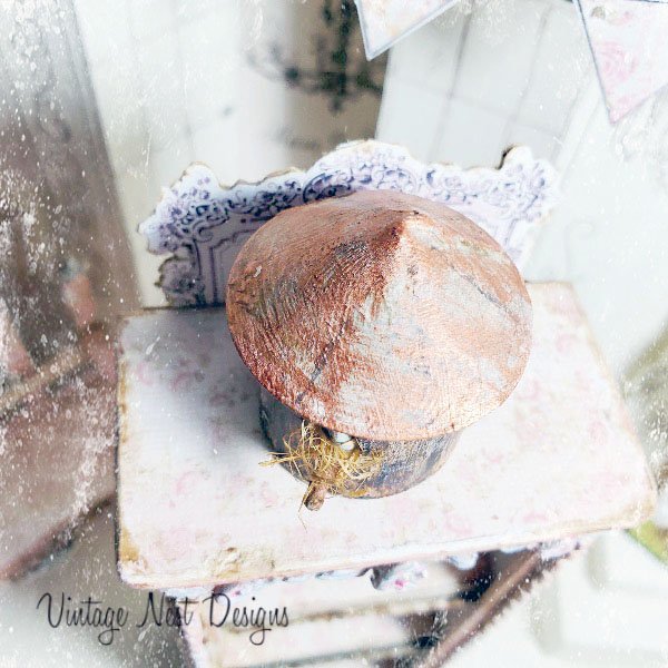 Bird Nest House No.1 Dollhouse Miniature Handmade image 4