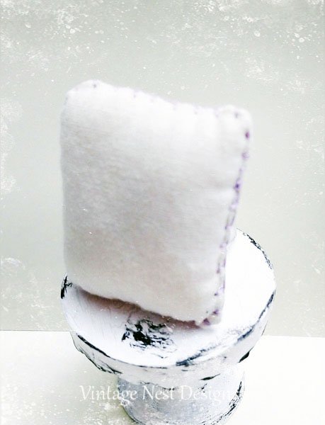 Easter Pillow No.1:1 Dollhouse Miniature Handmade image 2