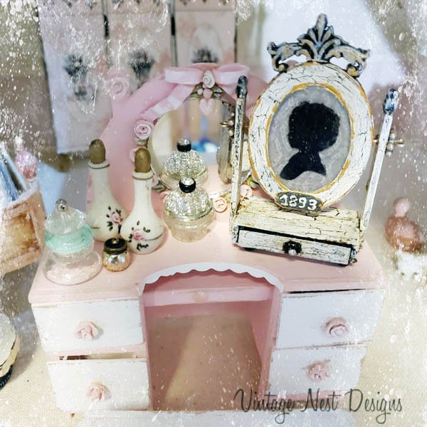 Vintage Child Silhouette No.1 Handmade Dollhouse Miniature image 2