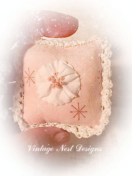 Pillow No.8 Dollhouse Miniature Handmade image 4