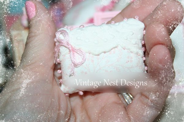 Pillow No.14 Dollhouse Miniature Handmade image 1