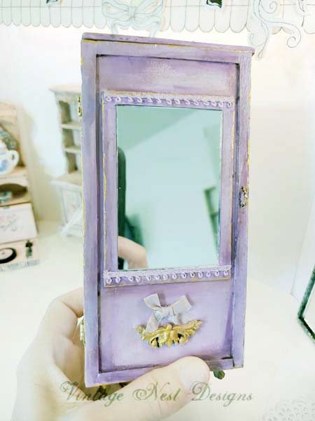 Amoire Wardrobe No.2 Dollhouse Miniature Handmade image 1