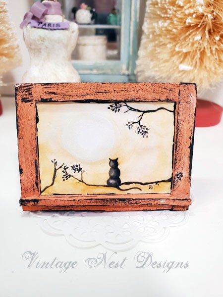 The Cat & the Moon No.2:3 Dollhouse Miniature Handmade image 0