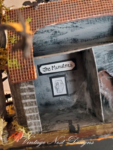 Haunted Halloween Mansion No.2 Dollhouse Miniature Handmade image 6