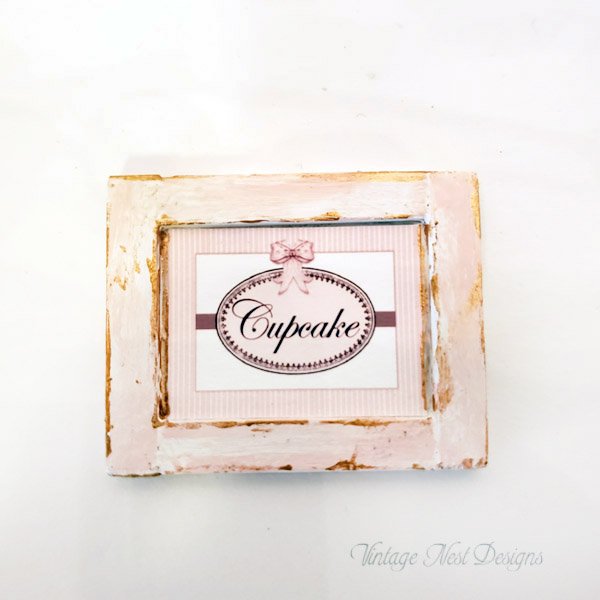 Cupcake Sign No.1:2 Dollhouse Miniature Handmade image 4