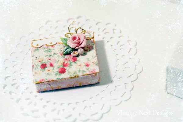 Box No.36 Dollhouse Miniature Handmade image 0