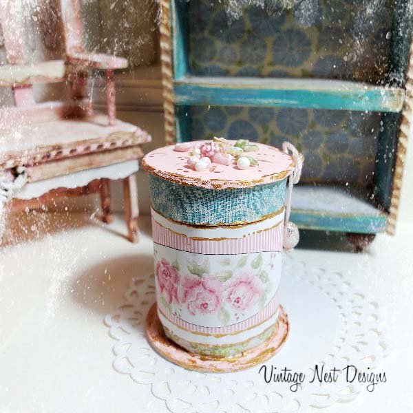 Box No.92 Dollhouse Miniature Handmade image 1