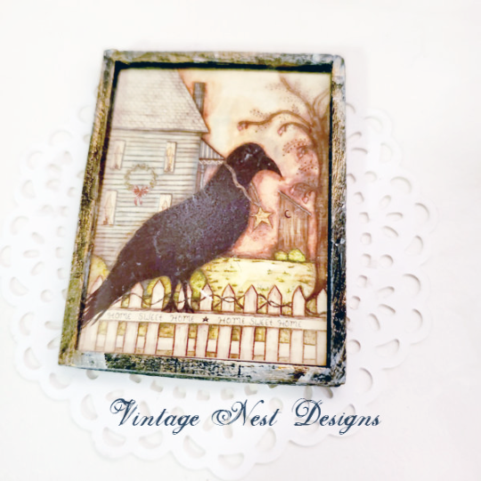 Home Sweet Home Crow No.1:1 Dollhouse Miniature Handmade image 4