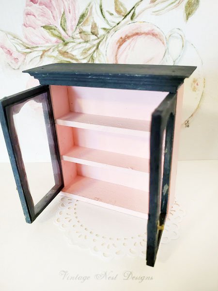 Barbie Themed Wooden Cabinet No.1 Dollhouse Miniature Handmade image 5