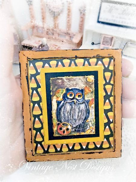Halloween Owl No.4:5 Dollhouse Miniature image 3