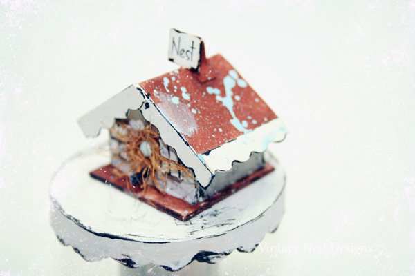 Bird Nest House No.9 Dollhouse Miniature Handmade image 6