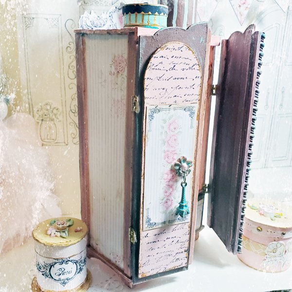 Amoire Wardrobe No.1 Dollhouse Miniature Handmade image 5