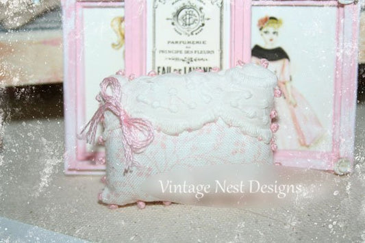 Pillow No.14 Dollhouse Miniature Handmade image 0