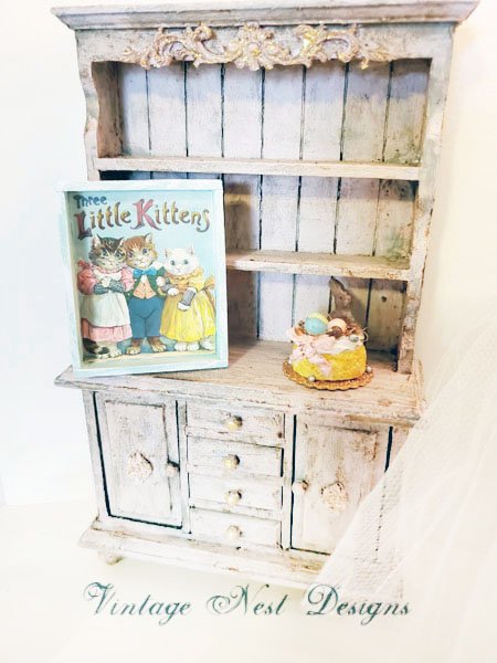 Three Little Kittens No.1:2 Dollhouse Miniature Handmade image 6