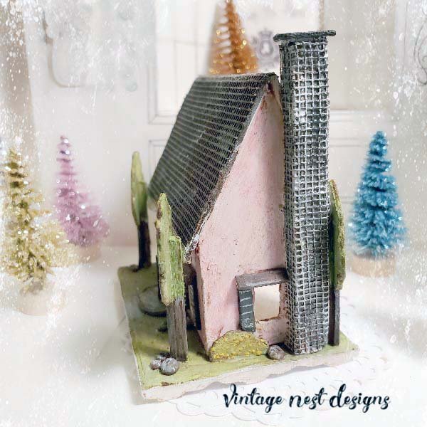 Shabby Pink Dollhouse No.3 Handmade Miniature image 7