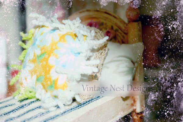 Pillow No.17 Dollhouse Miniature Handmade image 5