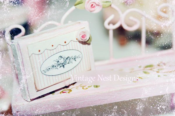 Bird Nest Box No.2 Dollhouse Miniature Handmade image 0